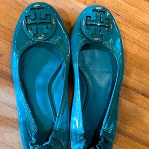 Tory Burch Patent Reva Flats